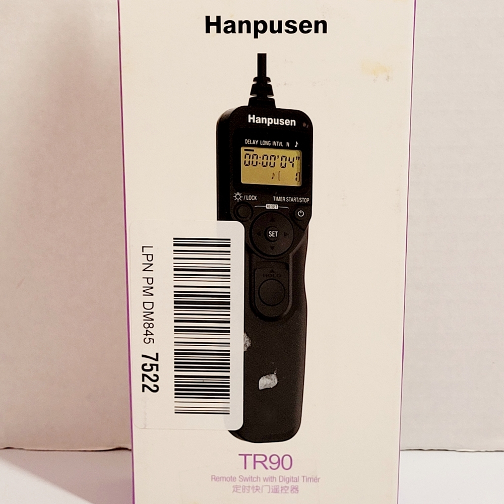 Hanpusen TR-90 Remote Switch With Digital Timer For Camera Shutter Use Open Box. - Picture 16 of 16